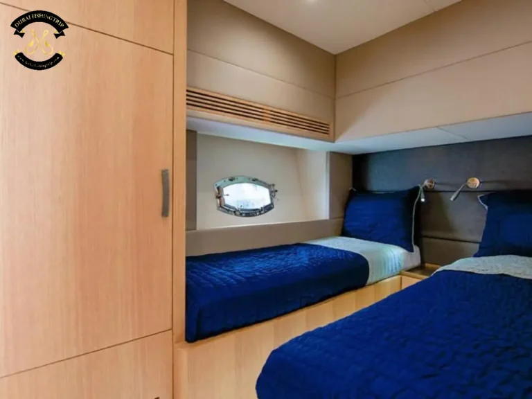Dubai Fishing Trip. Elite 12 Majesty 56 FT two beds in bedroom 2.